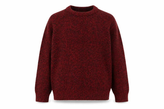 H&M LOGG Men’s Red Chunky Knit Crew Neck Pullover Jumper Size L