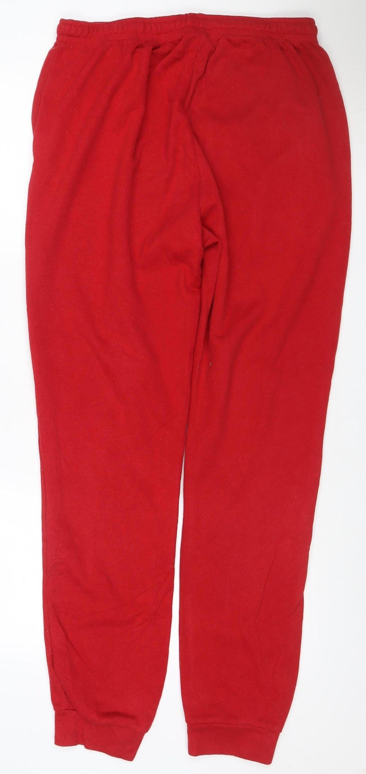 Back view of Lee Cooper Women Red UK 16 Sweatpants Jogger Drawstring Cotton Blend