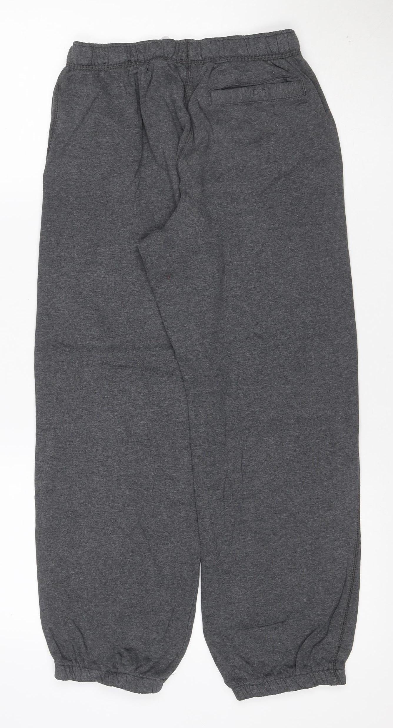 Converse Boys Grey Jogger Trousers 12-13 Years Cotton Blend Logo