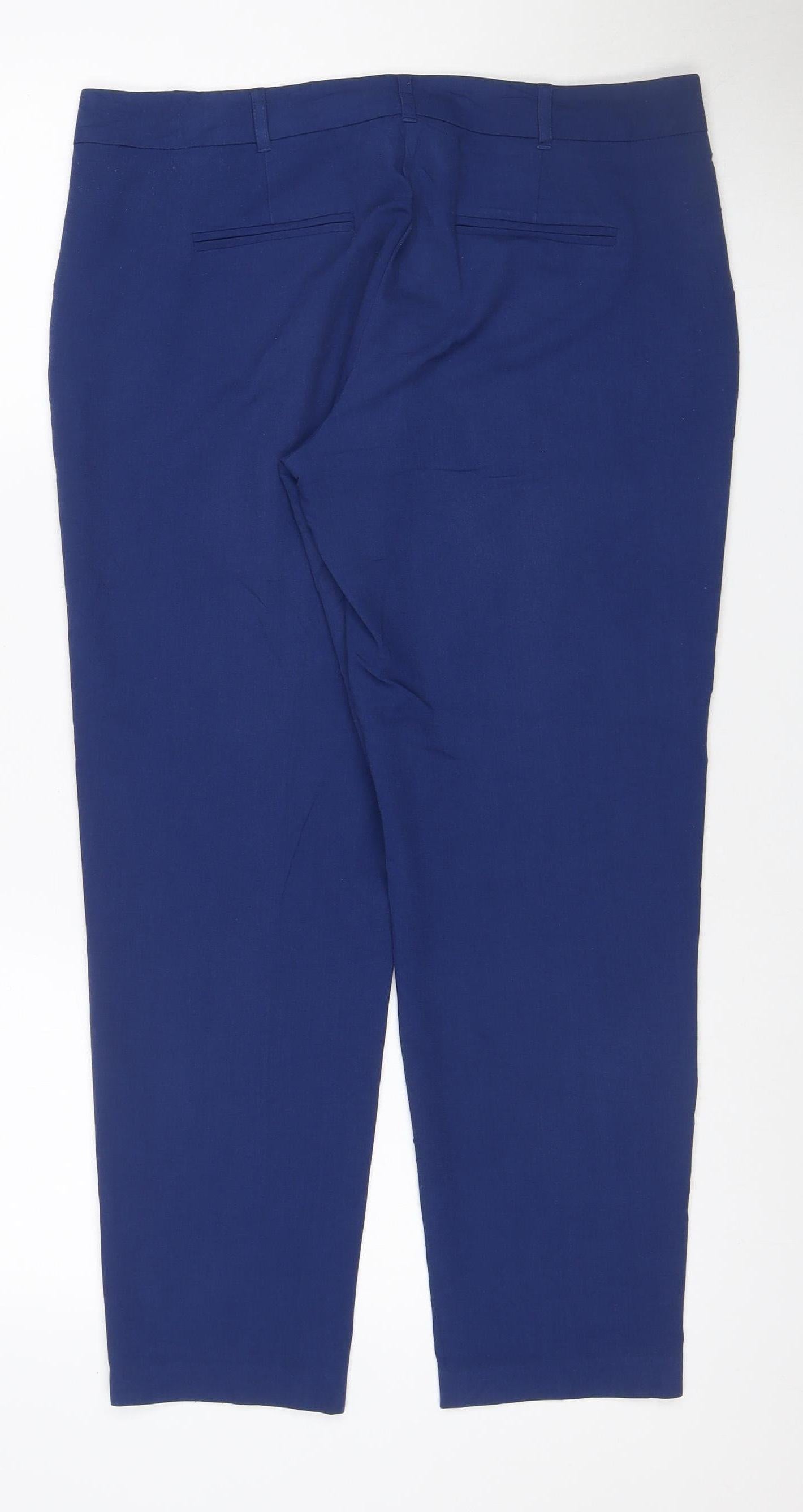 Dorothy Perkins Women’s Blue UK 12 Tailored Straight Leg Trousers
