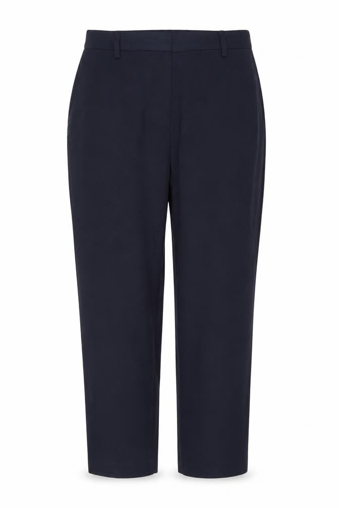 Marks & Spencer Women Blue UK 18 Petite Wide Leg Tailored Trousers