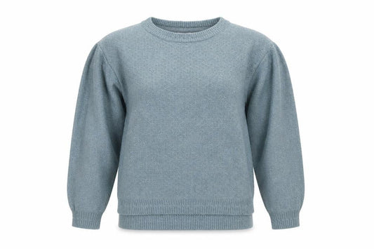 FatFace Women’s Blue Knit Crew Neck Pullover Jumper UK 6