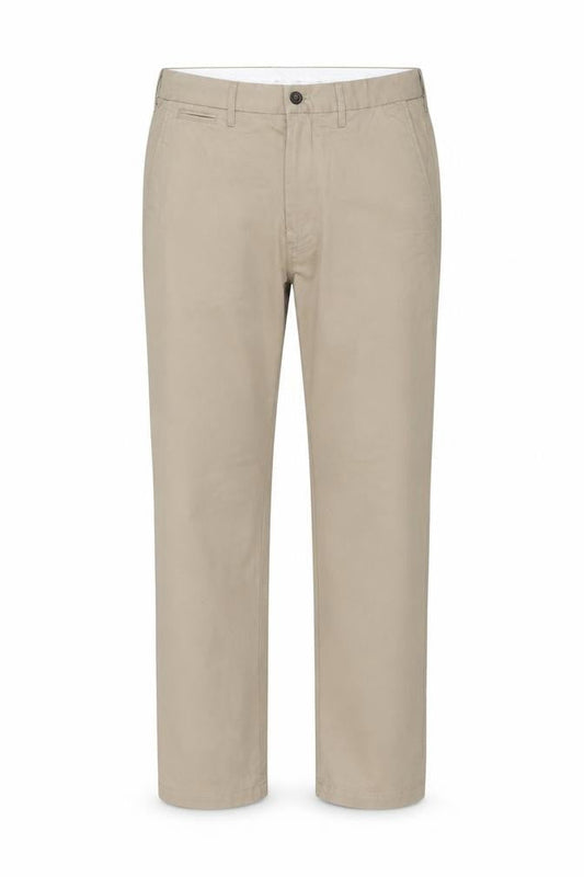 Marks & Spencer Men’s Beige 32in Straight Chino Trousers Adjustable Waist
