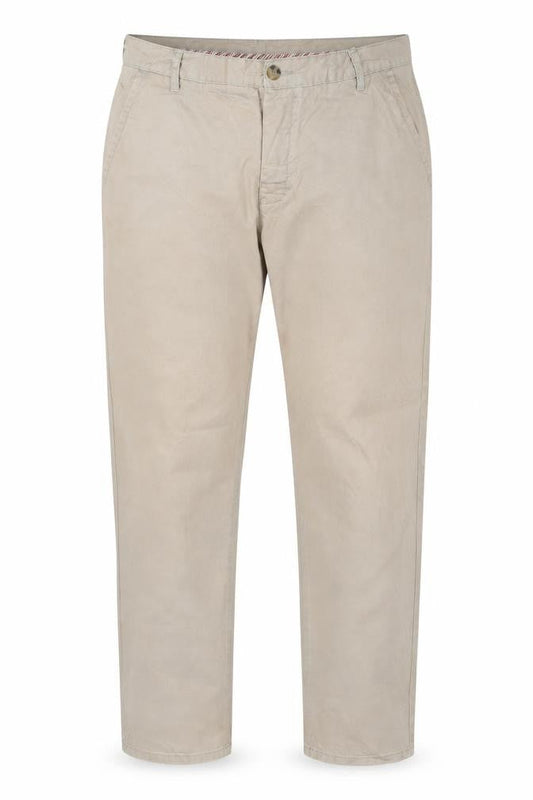 Kangol Men's Beige 40R Cotton Chino Straight Leg Trousers