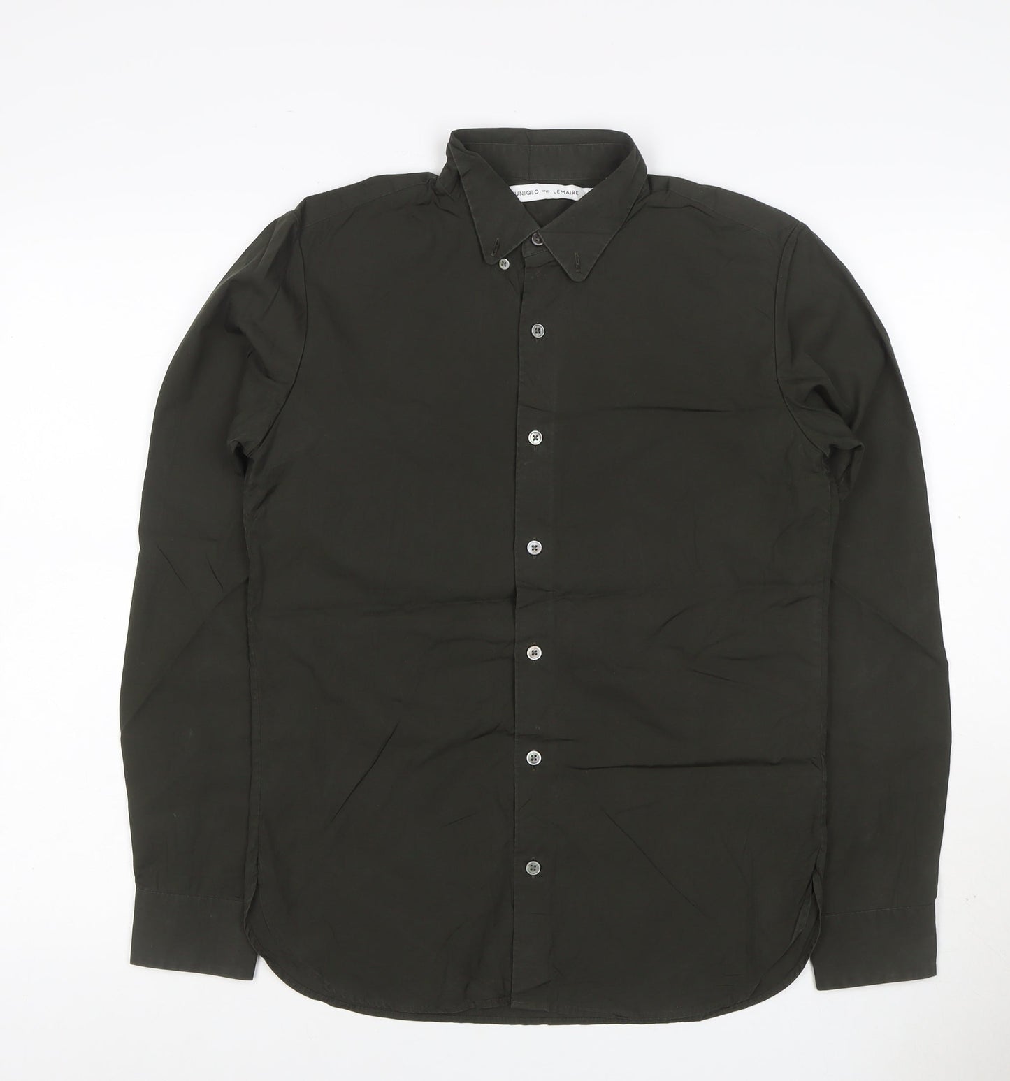 Uniqlo Lemaire Men’s Black XS Cotton Button-Down Long Sleeve Shirt