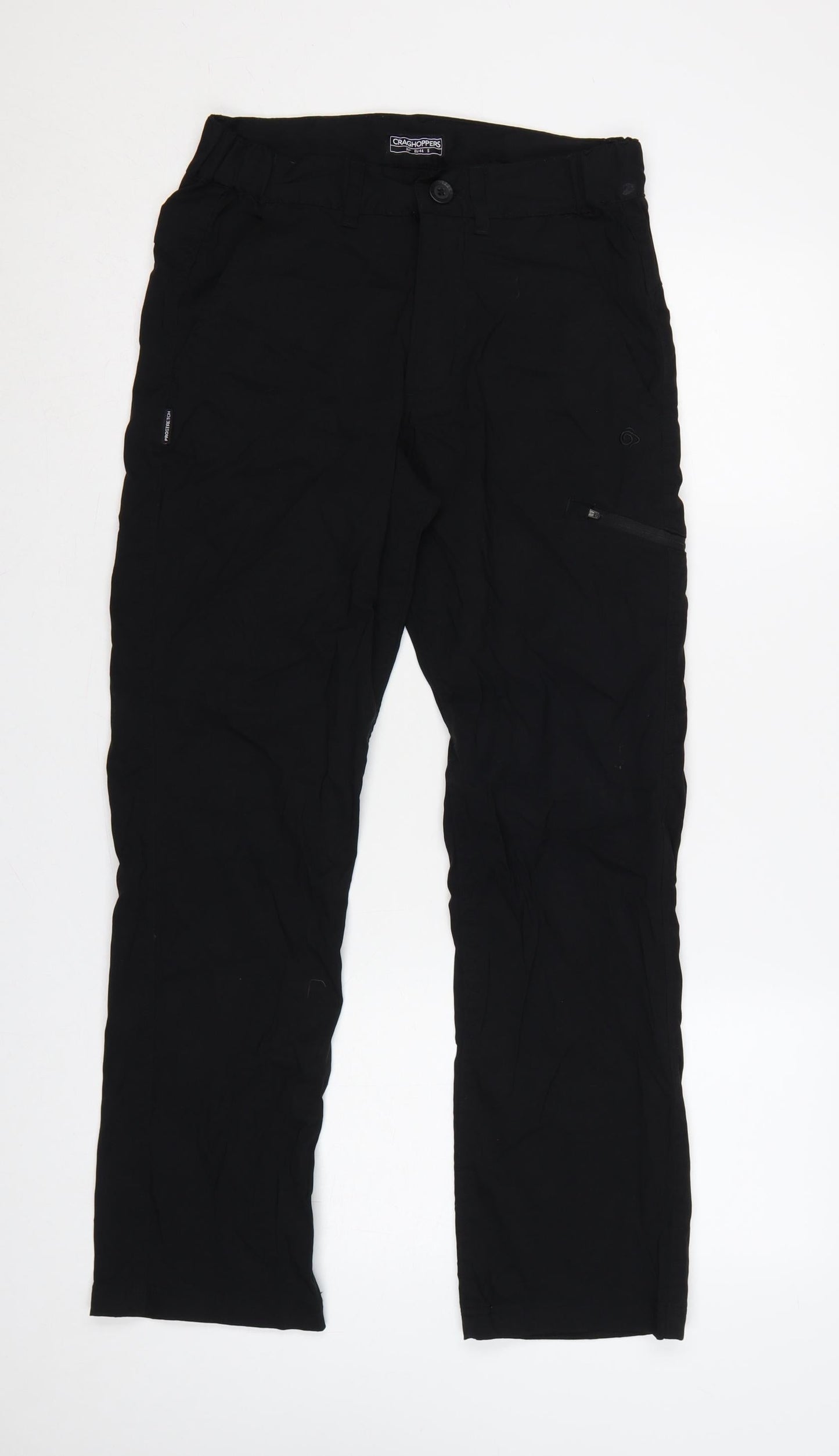 Craghoppers Men’s Black S 30in Cargo Trousers Stretch Zip Pockets