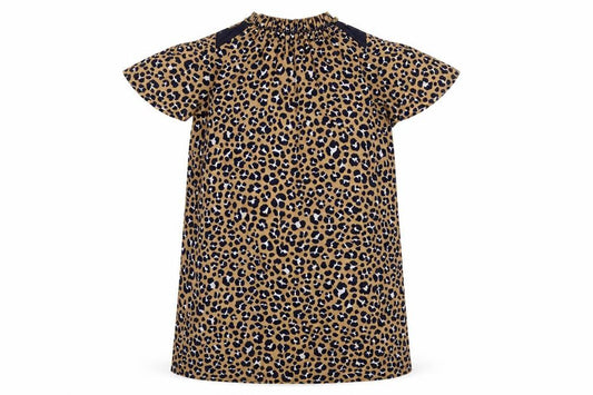 Michael Michael Kors Women Beige Leopard Print Shift Dress S