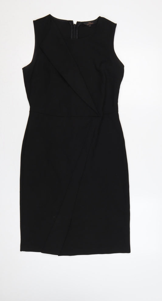 Next Women Black UK 8 Sleeveless Knee Length Pencil Dress