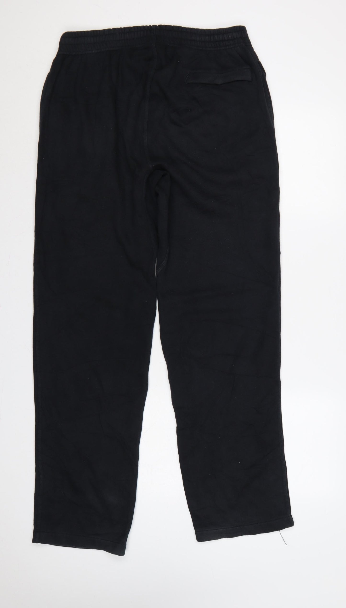 Nike Men’s Black M Logo Fleece Sweatpants Joggers Elastic Waist