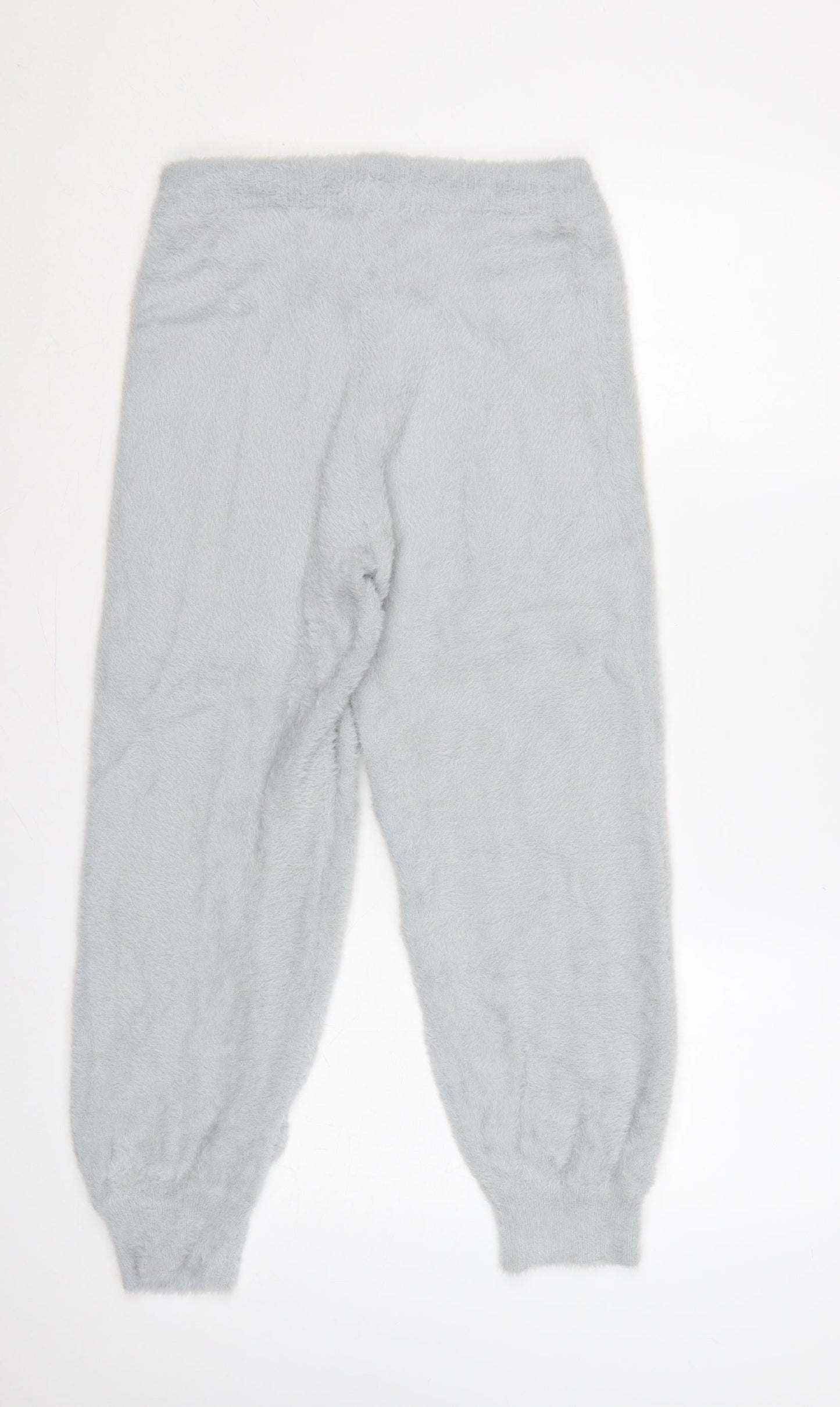 Marks & Spencer Women Grey Small Fluffy Cuffed Jogger Trousers