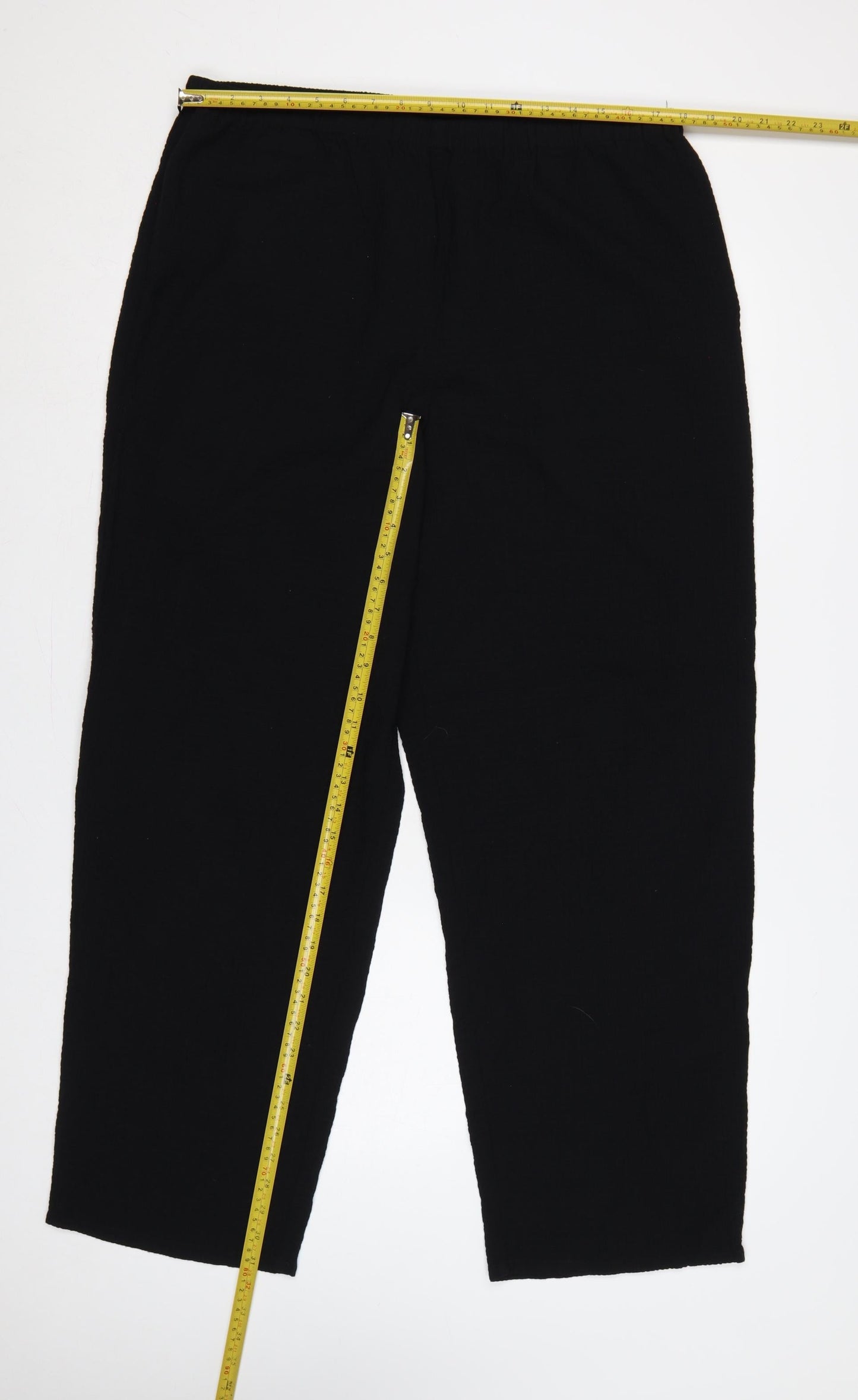 Orvis Women’s Black L Stretch Elastic Waist Straight Trousers