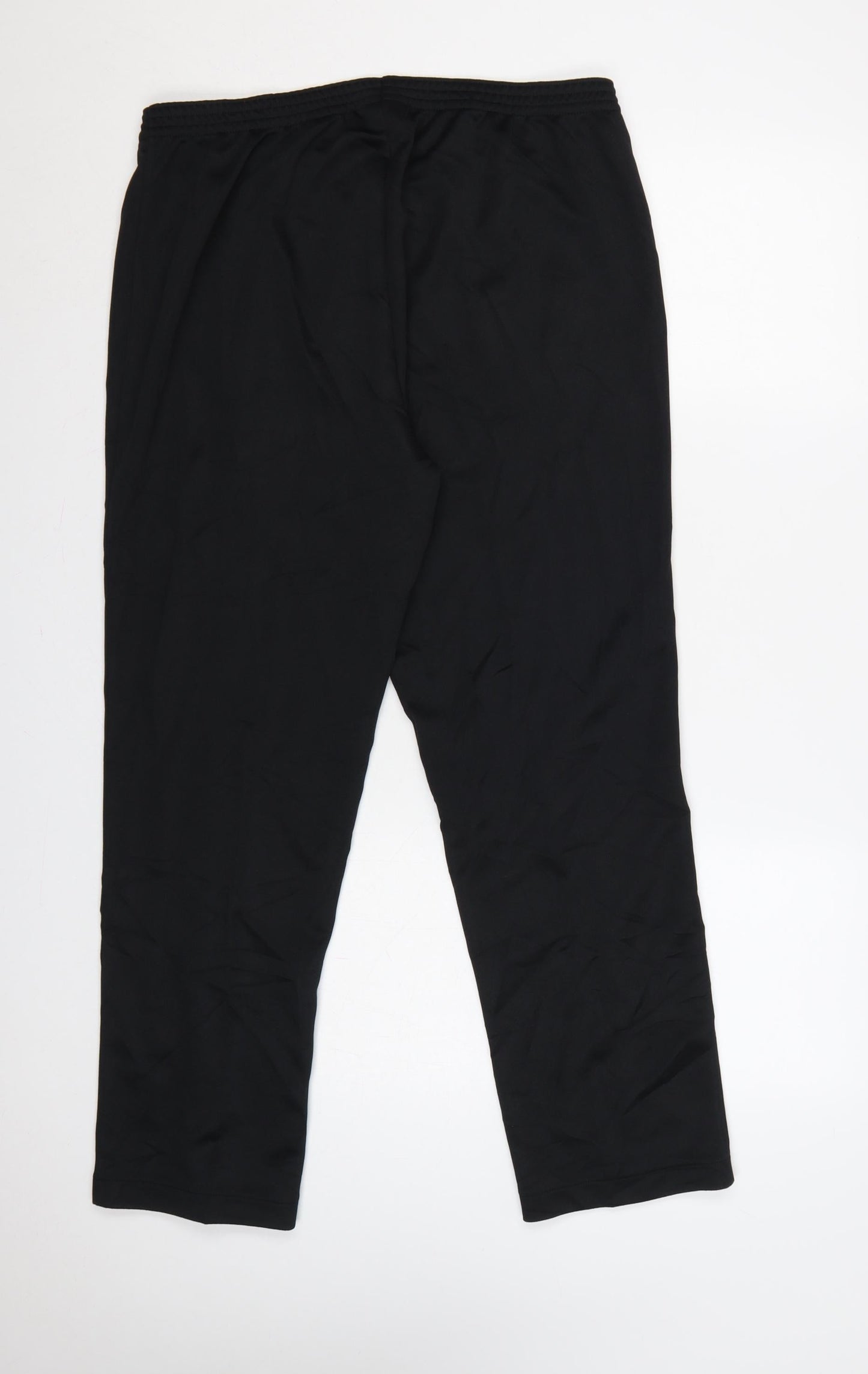 Zamart Women’s Black UK 16 Straight Leg Elastic Waist Trousers