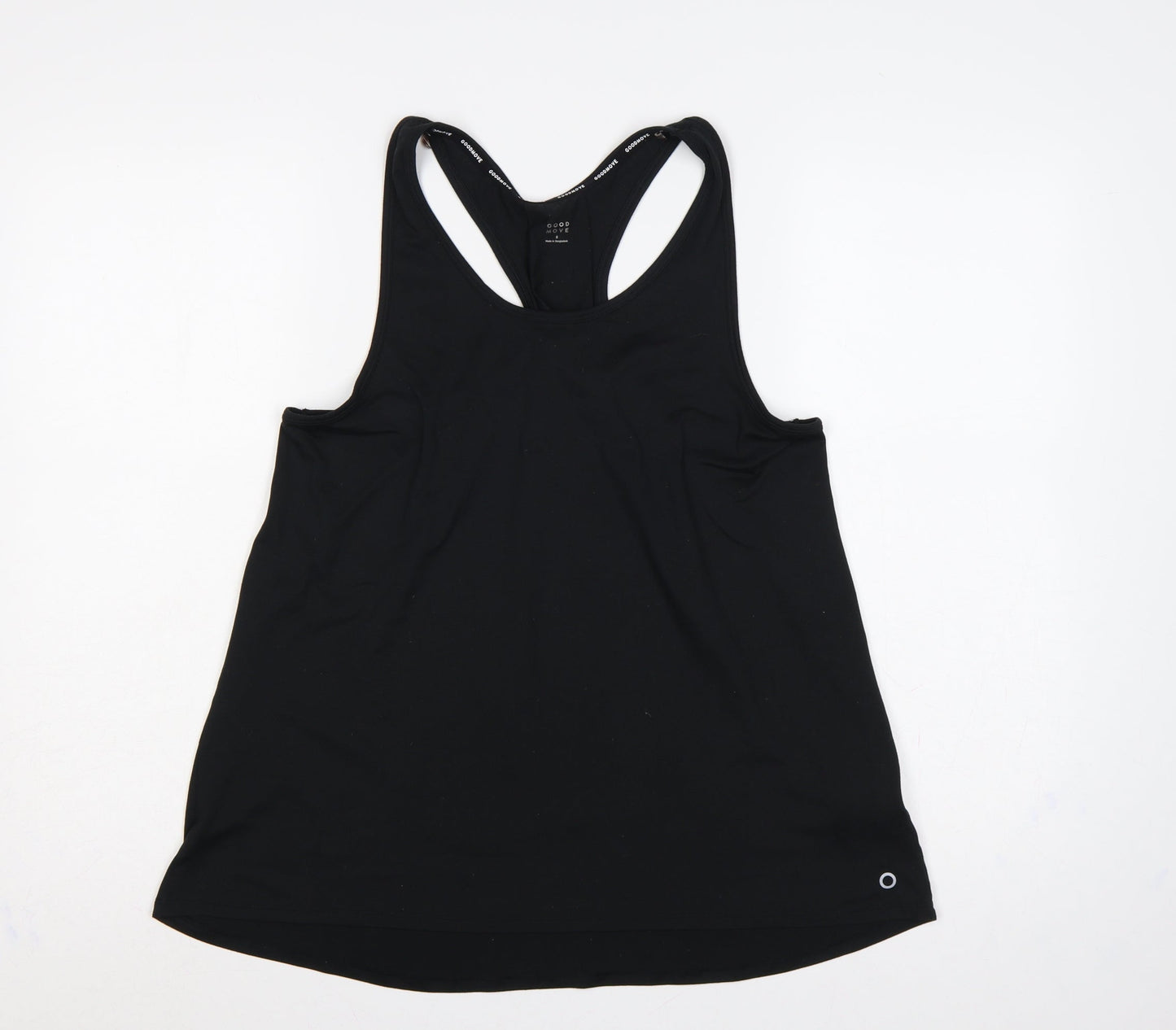 M&S Goodmove Women’s Black UK 8 Basic Racerback Gym Tank Top