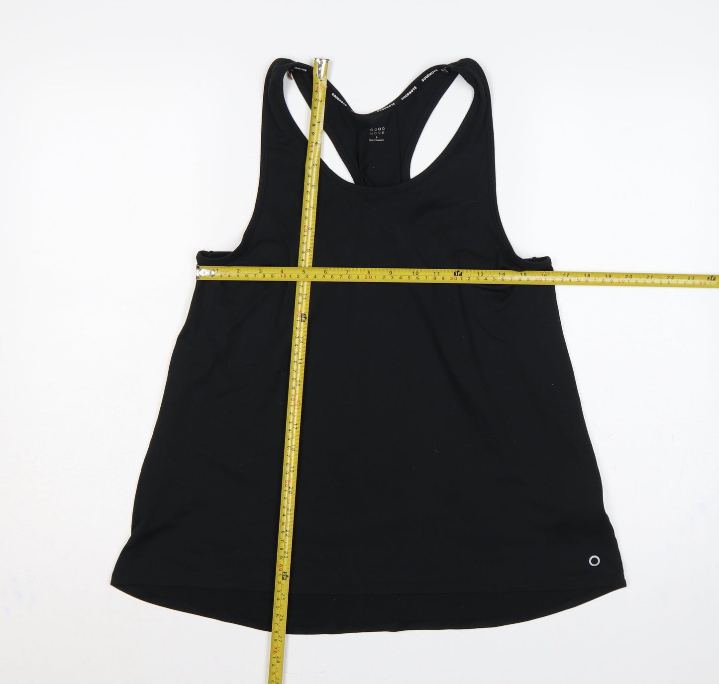M&S Goodmove Women’s Black UK 8 Basic Racerback Gym Tank Top