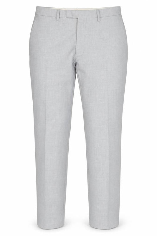 Marks & Spencer Men Grey 34 Regular Skinny Dress Trousers Stretch