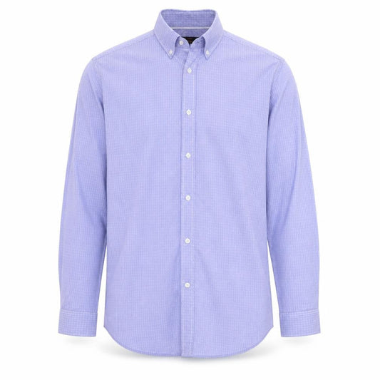 Ben Sherman Men’s Blue 16.5 Button-Down Long Sleeve Cotton Shirt