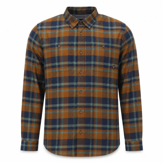 Vans Men’s XL Tailored Fit Multicolour Plaid Cotton Button-Up Shirt