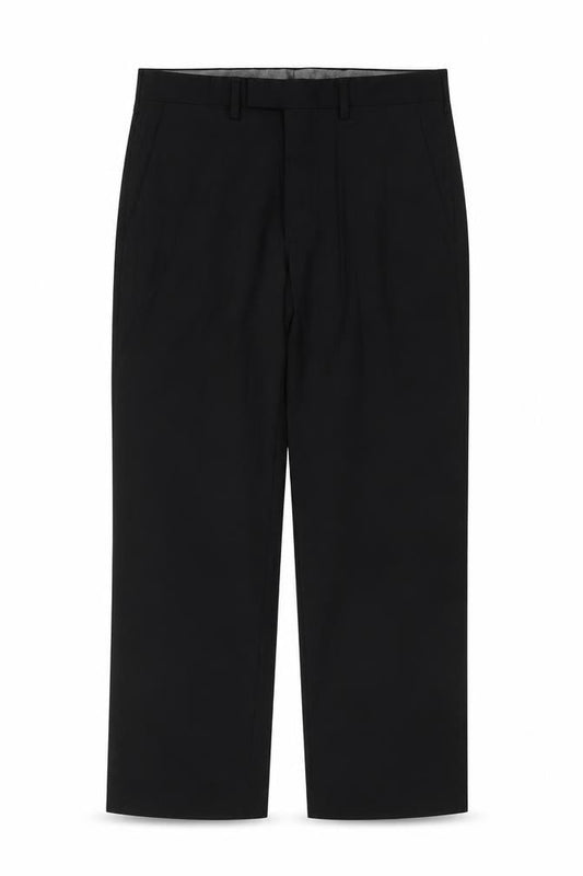 Marks & Spencer Men's Black 34 Regular Formal Dress Trousers Straight