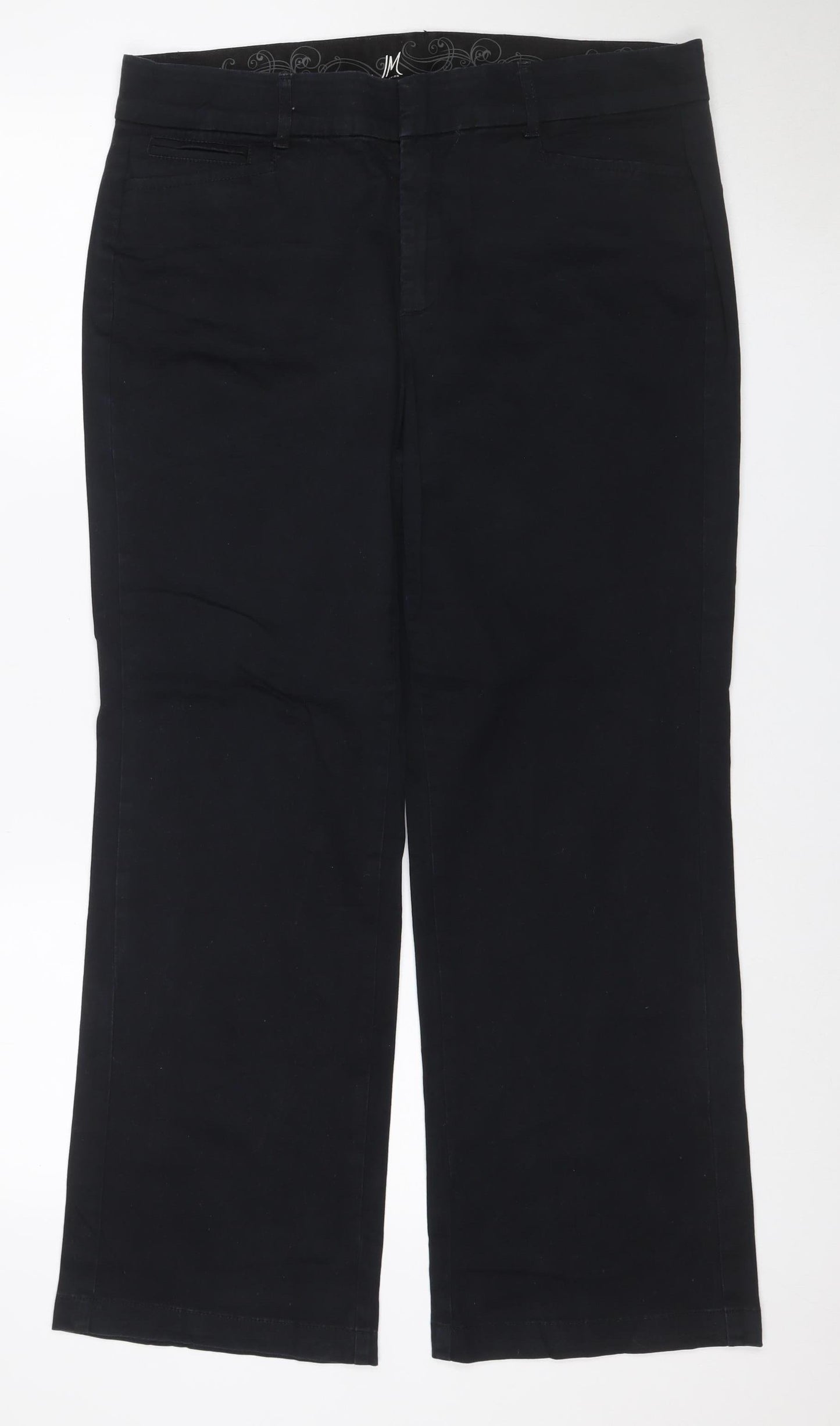 JM Collection Women’s Black Size 12 Straight Stretch Cotton Jeans