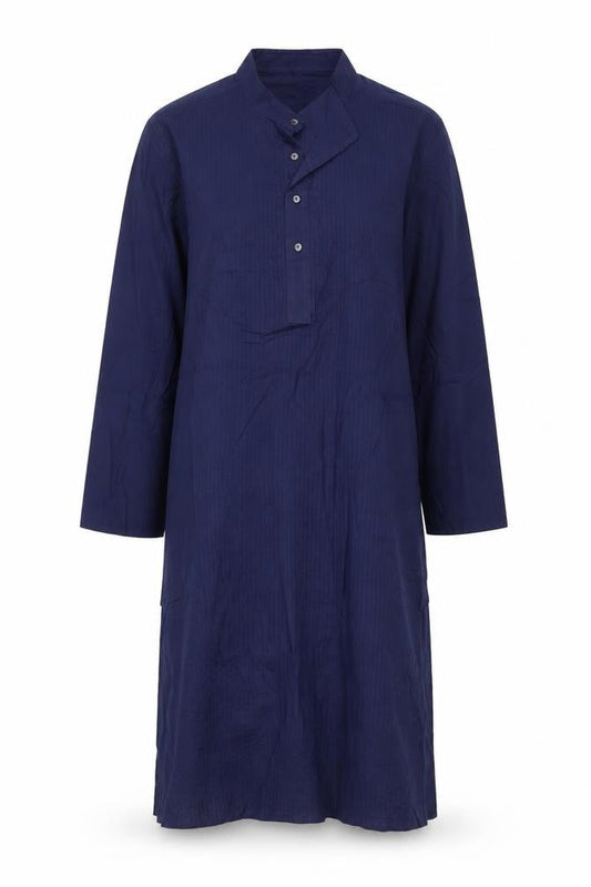 FatFace Women’s Blue Size 10 Cotton Collared Long Sleeve Shirt Dress