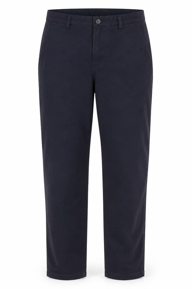 Marks & Spencer Men’s Blue Slim Chino Trousers 30/29 Cotton Stretch
