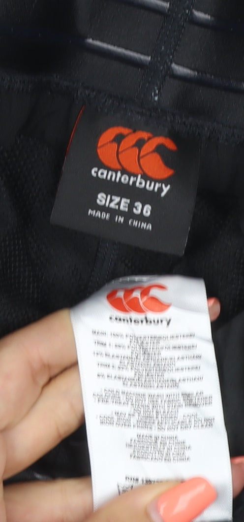 Canterbury Mens Black Size 36 Rugby Compression Shorts IRFU Vodafone