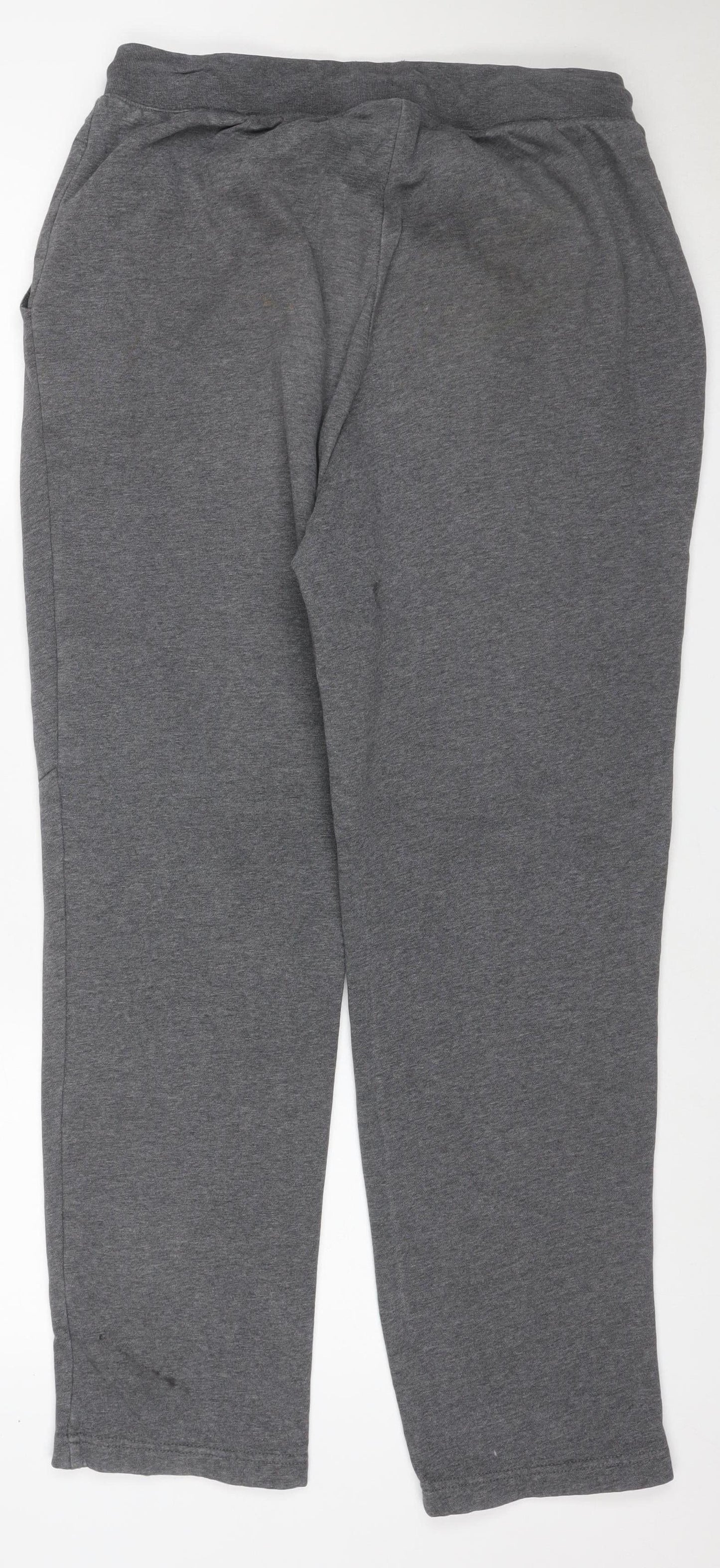Russell Men's Grey M 32-34 Fleece Jogger Sweatpants Drawstring