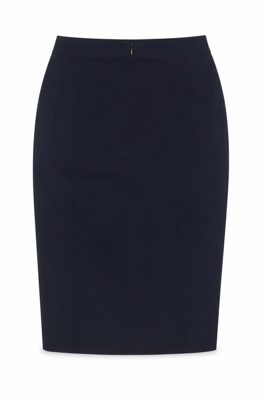 Marks & Spencer Women Navy UK 8 Pencil Knee Length Work Skirt