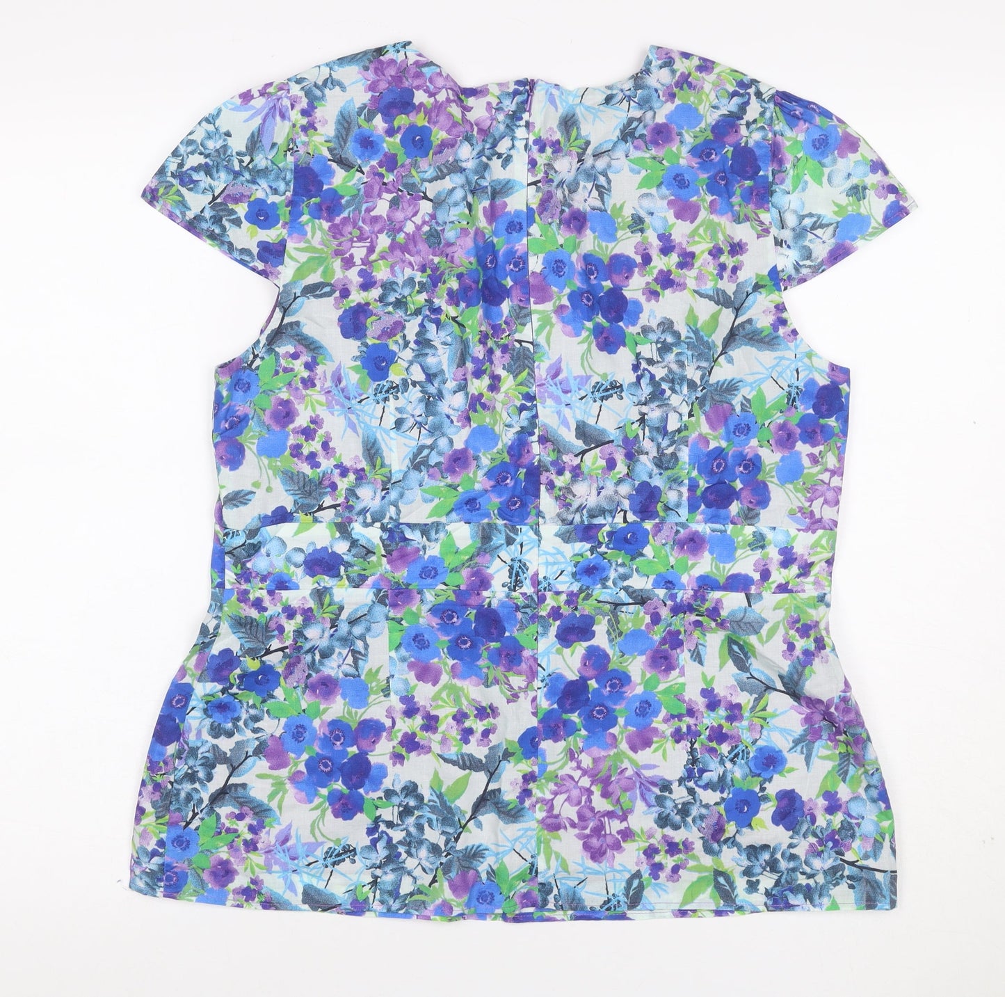 Pepperberry Women’s Multicoloured Floral Cotton V-Neck Blouse Size 18