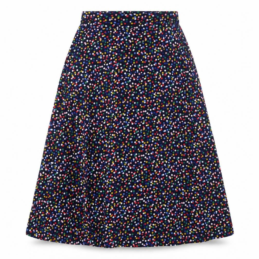 Jones Women’s Multicoloured UK 10 Flare Long Polka Dot Stretch Skirt
