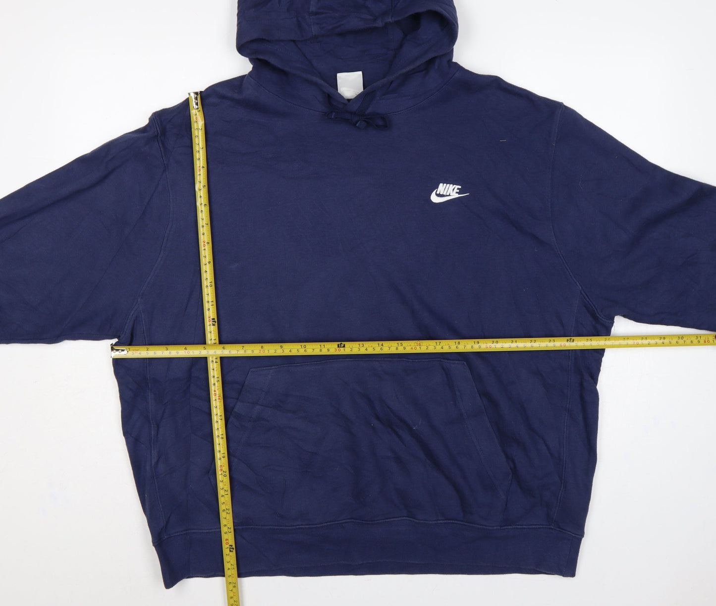 Nike Men’s Blue XL Pullover Hoodie Logo Sports Fleece Pockets