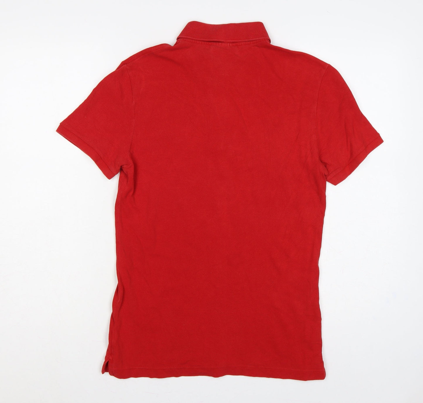 Lacoste Men’s Red Slim Fit Cotton Piqué Polo Shirt Size S