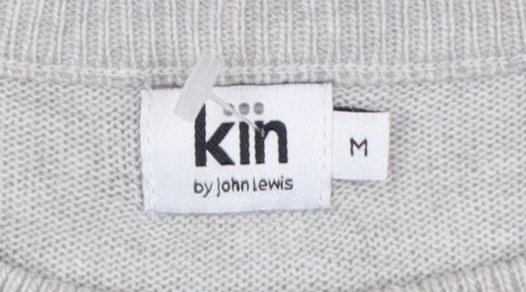 Kin by John Lewis Women Grey M Lambswool Alpaca Crew Neck Jumper