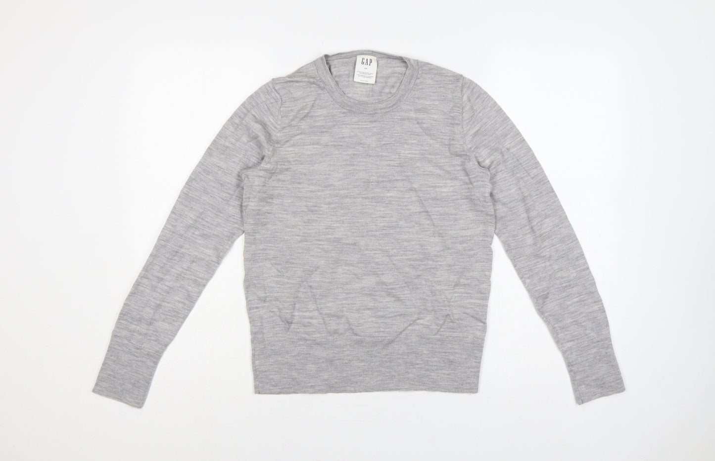 GAP Women’s Grey Merino Wool Crew Neck Pullover Jumper S Petite