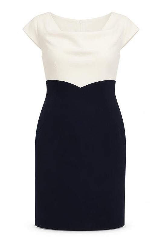 Hobbs Women Multicoloured UK 12 Colourblock Sheath Workwear Dress