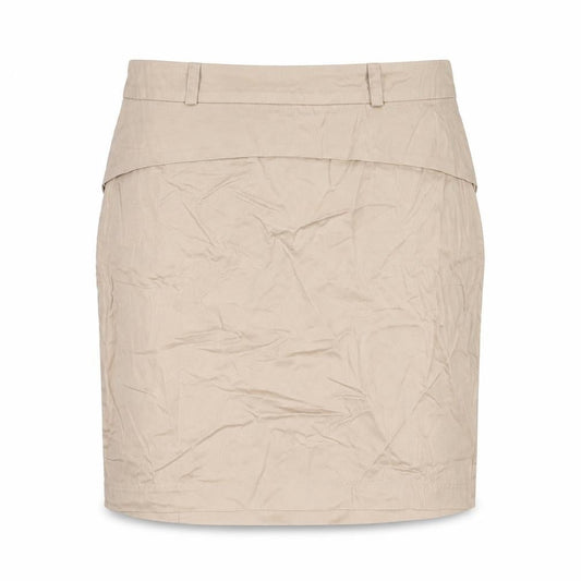 Collection LOB Women Beige UK 12 Pencil Knee Length Cotton Skirt