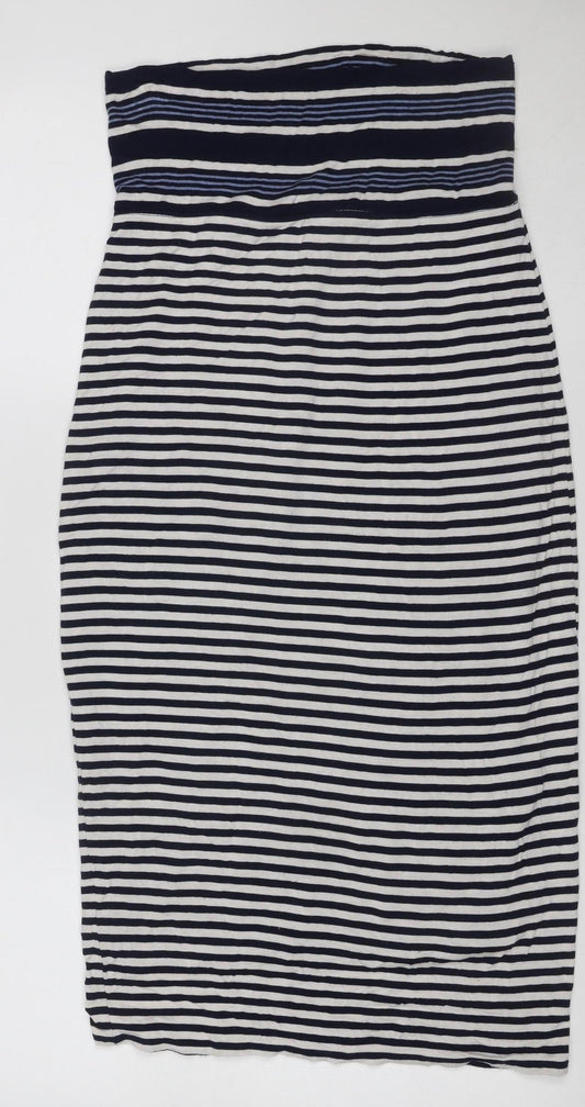 Max Studio Women’s Multicoloured Striped Bodycon Strapless Dress XS