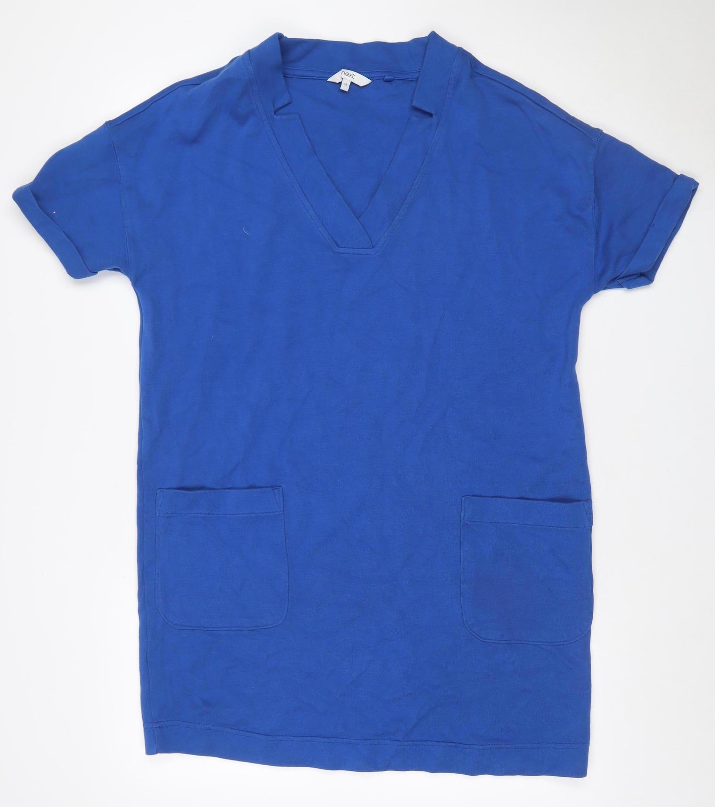 Next Women’s Blue UK 14 Knee Length Jumper Dress Pockets