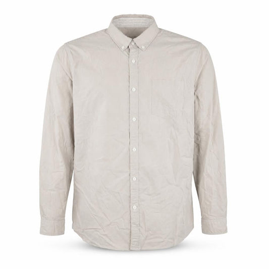 Dunnes Men Beige XL Slim Fit Cotton Button-Up Shirt