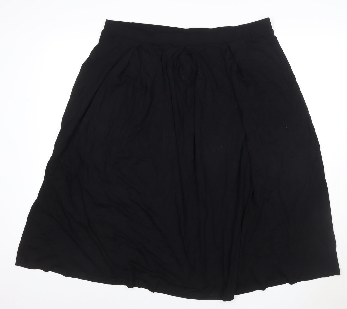 ASOS Women’s Black UK 22 Plus Midi A-Line Stretch Skirt
