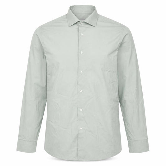 Next Men Green 16.5 Slim Fit Cotton Long Sleeve Button-Up Shirt