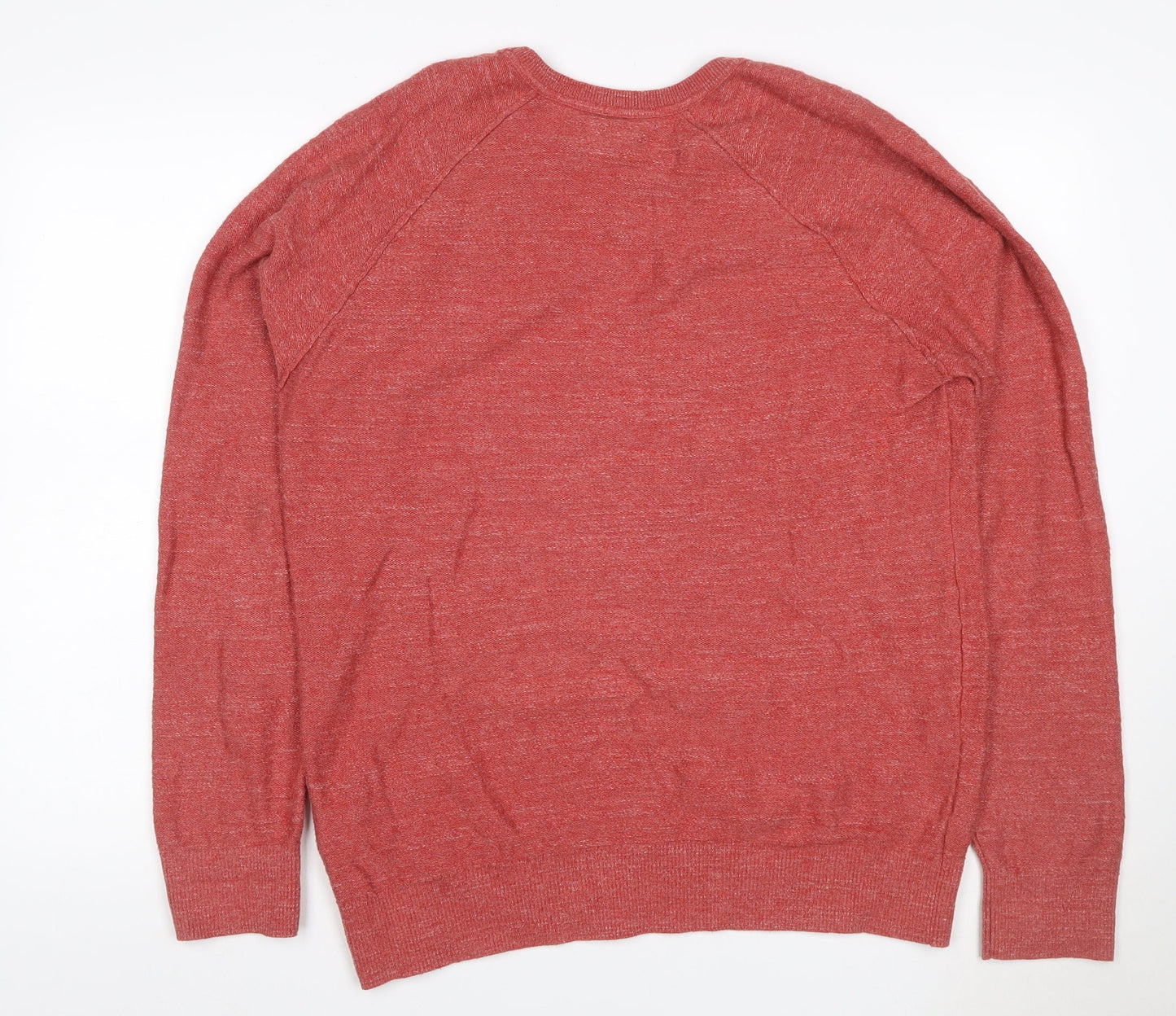 Gap Women’s Red Cotton Crew Neck Raglan Pullover Jumper Size L