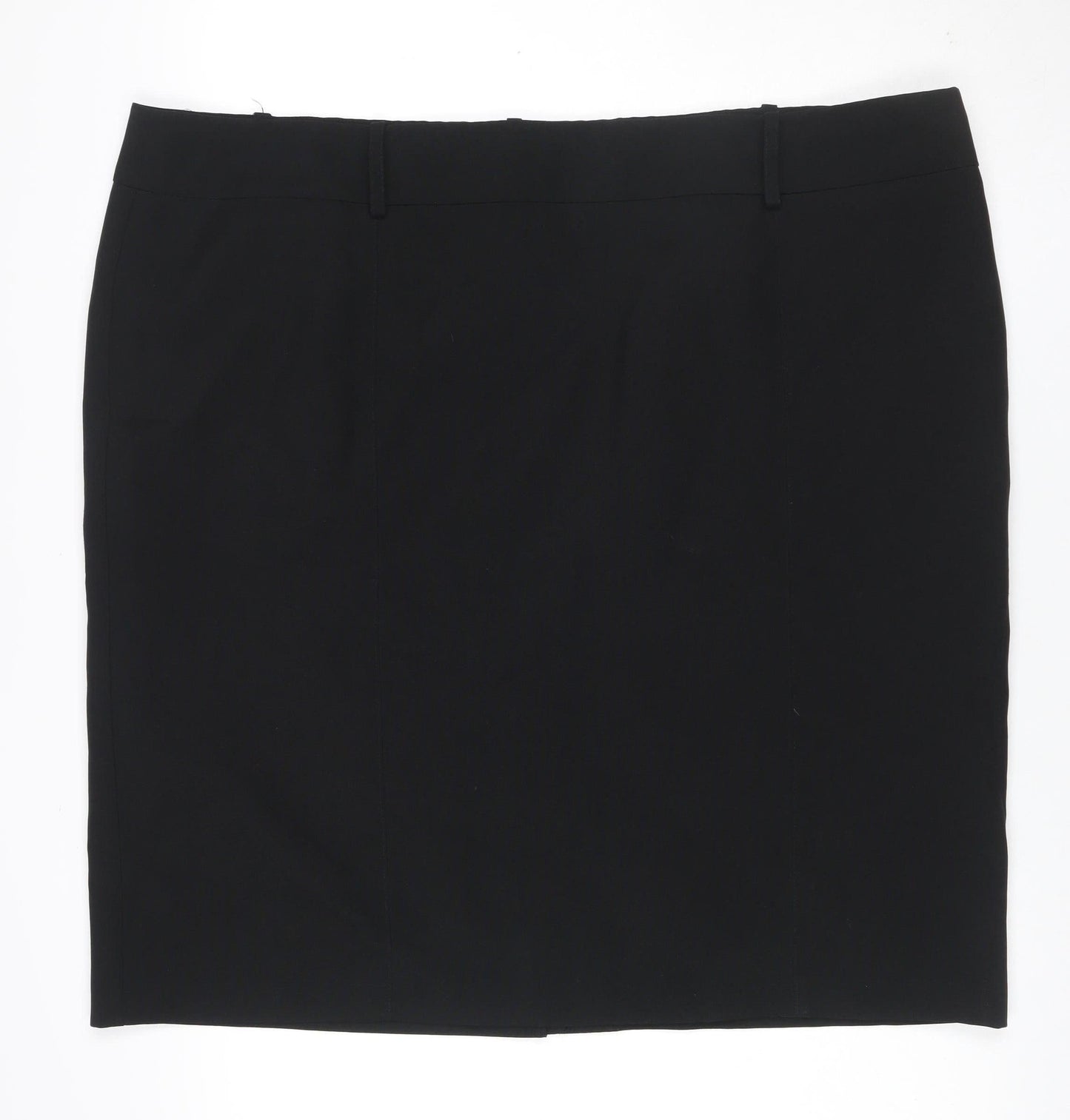 George Women’s Black UK 24 Plus Pencil Knee Length Lined Skirt