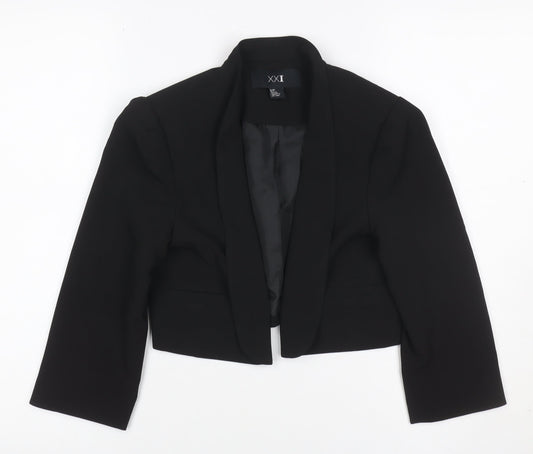 XXI Women Black S Tuxedo Blazer Shawl Lapel Lined Tailored