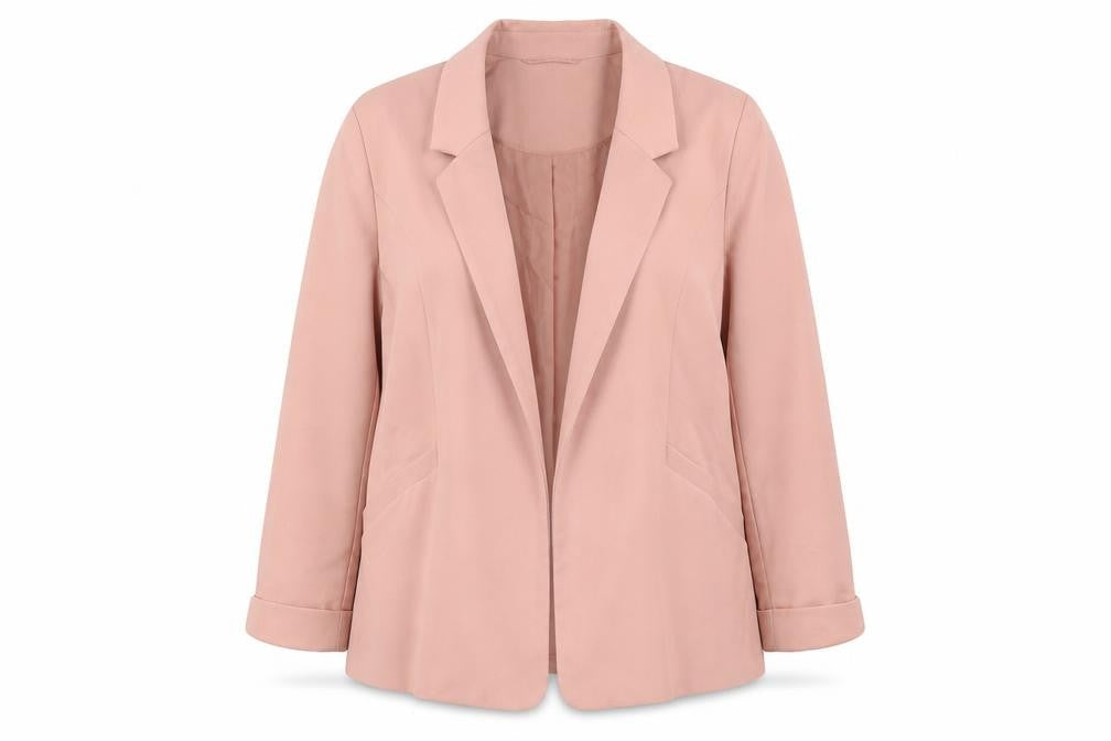 Front view of Dorothy Perkins Women’s Pink UK 12 Tailored Lined Blazer Jacket