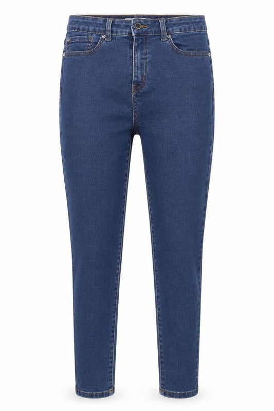 Denim Co. Women’s Blue UK 12 Mid Rise Skinny Stretch Jeans