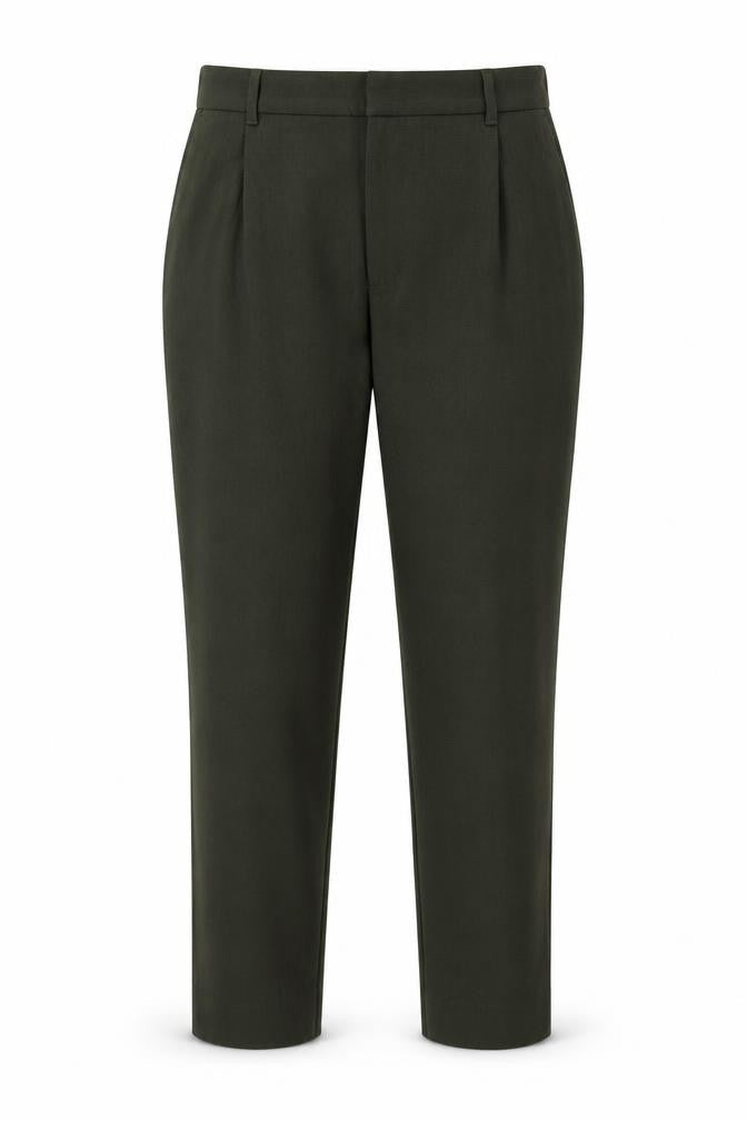 Weekday Women’s Green UK 20 Tapered Tailored Trousers Pockets