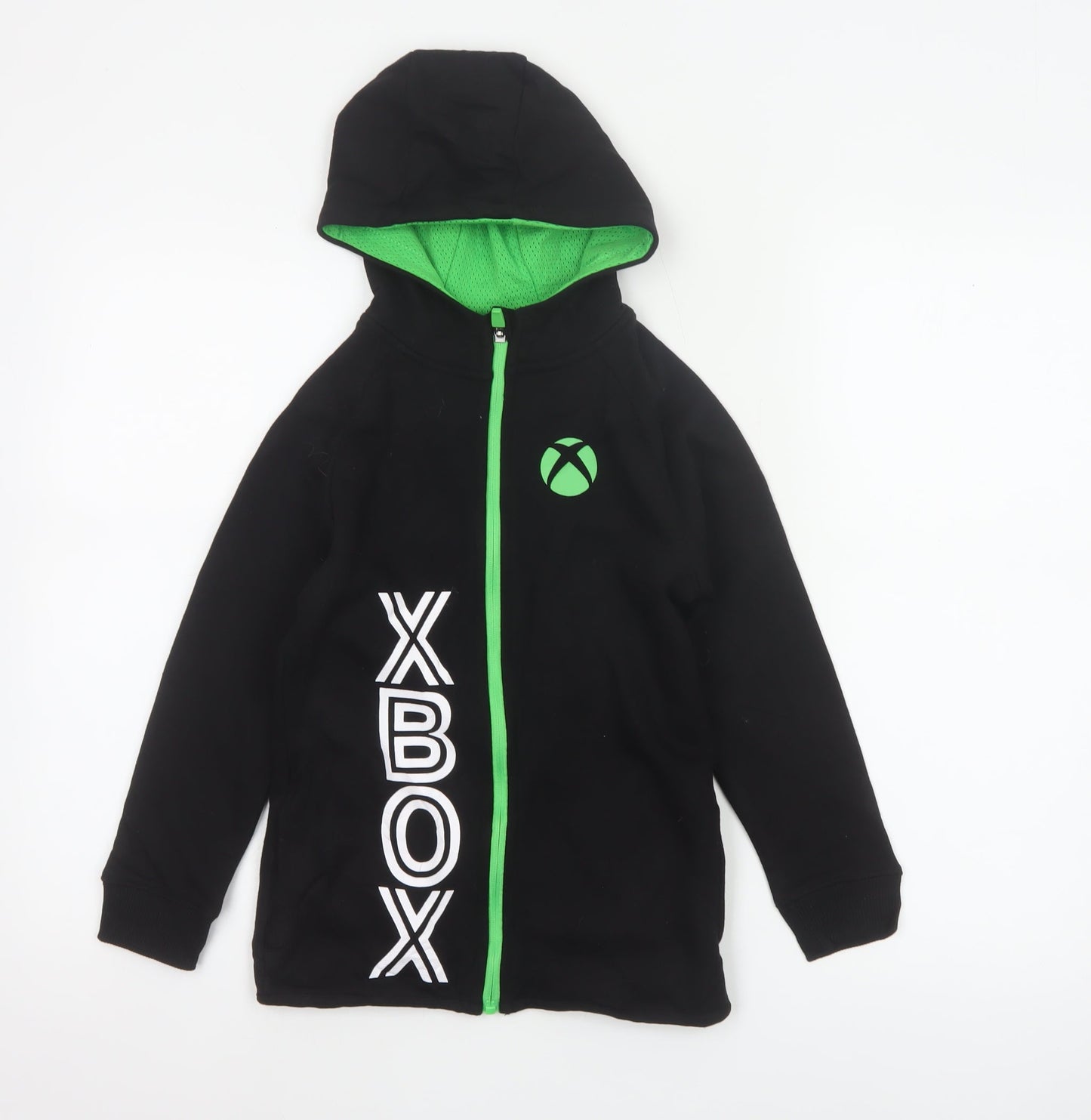 George Boys Black Green Xbox Full Zip Hoodie 8-9 Years