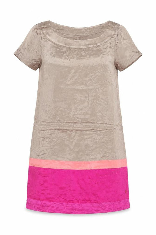 Front view of Vackpot Women’s Multicoloured UK 8 Shift Knee Dress Colourblock