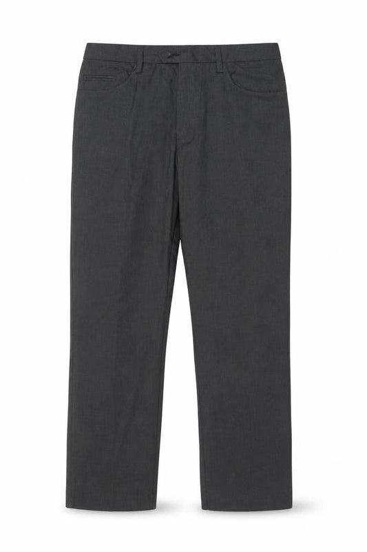 Next Men’s Grey 34R Dress Trousers Flat Front Smart Work Formal
